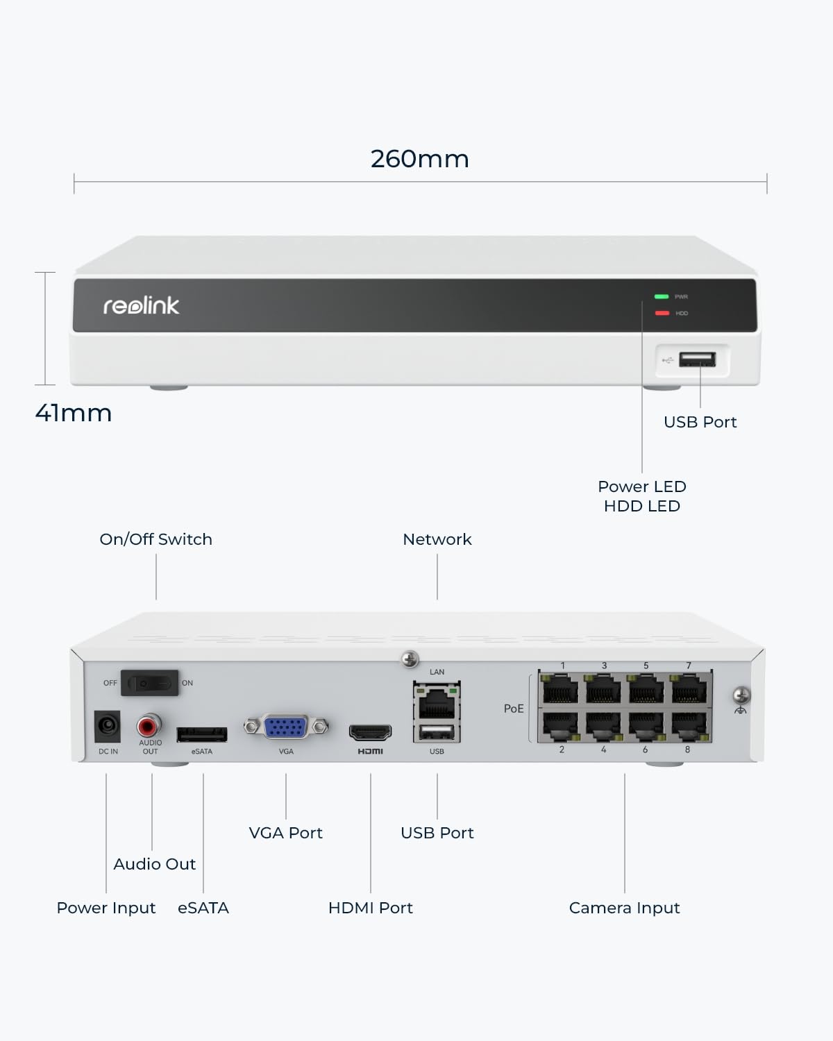 Foto 7 pulgar | Grabador de Vídeo Red Reolink 4k 8ch Seguridad Doméstica - Venta Internacional
