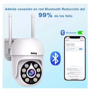 Foto 2 | Cámara Inalámbricas Wifi Cámara Seguridad 5mp Belug, Blanco