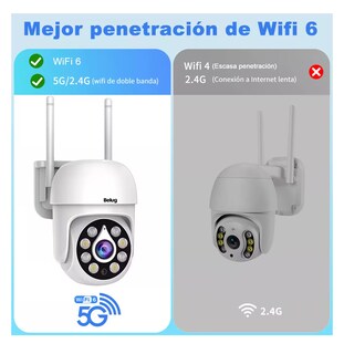 Foto 3 | Cámara Inalámbricas Wifi Cámara Seguridad 5mp Belug, Blanco
