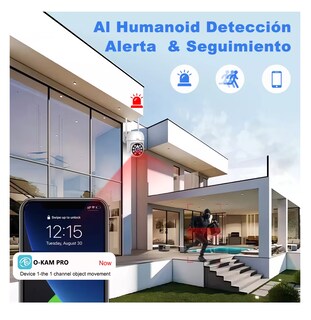 Foto 4 | Cámara Inalámbricas Wifi Cámara Seguridad 5mp Belug, Blanco