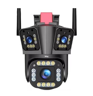 Foto 1 | Cámara De Vigilancia Belug De 8mp Con 3 Pantallas Y Zoom 10x Alexa Negra
