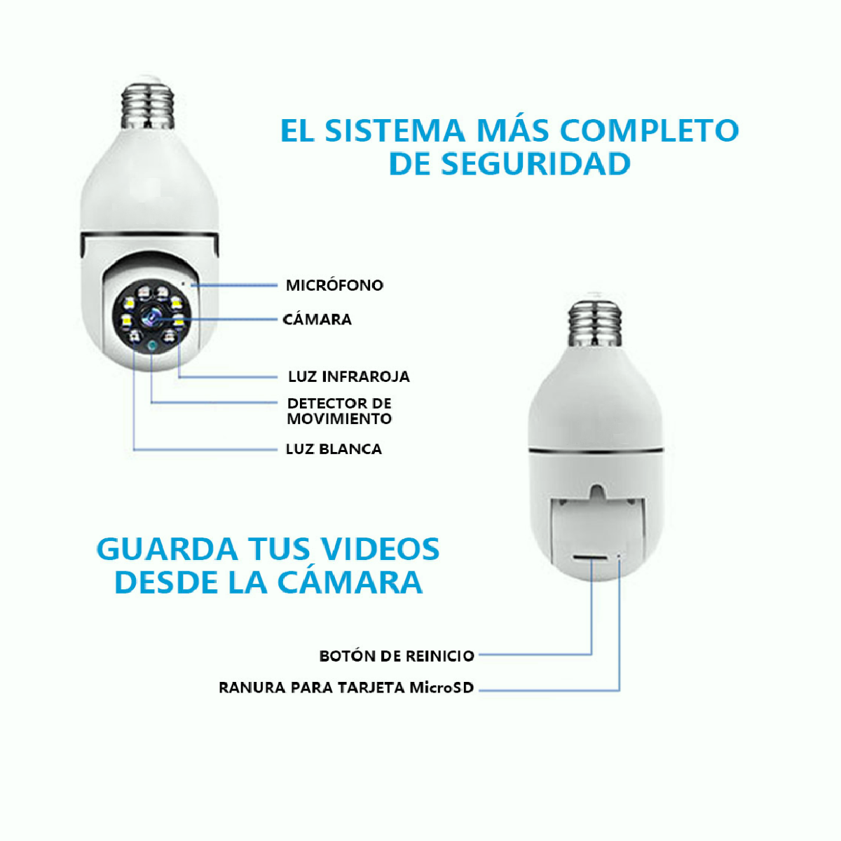 Foto 5 pulgar | Cámara de Seguridad Prodotty con Micrófono