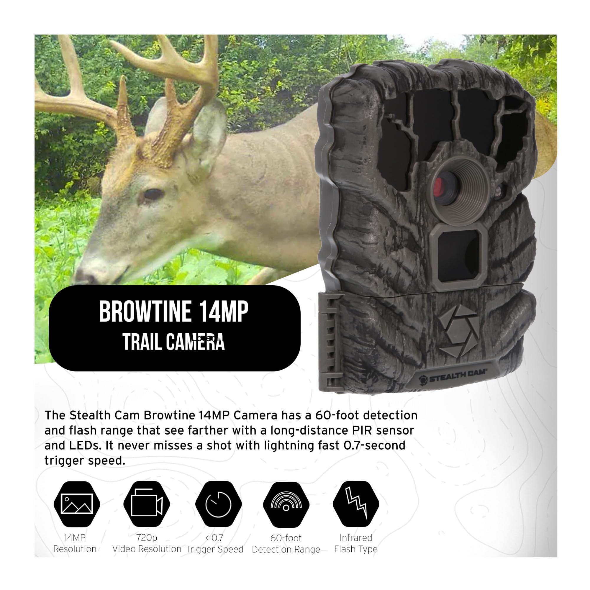 Foto 3 pulgar | Cámara Trail Stealth Cam Browtine De 14 Mp Con Tarjeta De Memoria De 32 Gb - Venta Internacional.