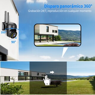Foto 5 | Ojo® 4mp Cámaras De Seguridad Wifi De 360° Visión 5g/2.4g