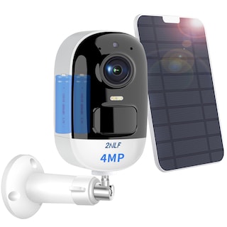 Foto 1 | Cámara de seguridad 2NLF 4MP Full HD WiFi con panel solar color blanco