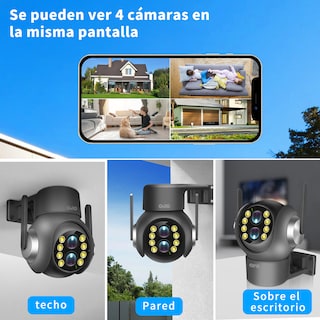 Foto 7 | 2NLF® 58BK 4MP Cámara Seguridad Wifi Dual Lente Autofocus Zoom Óptico 15x