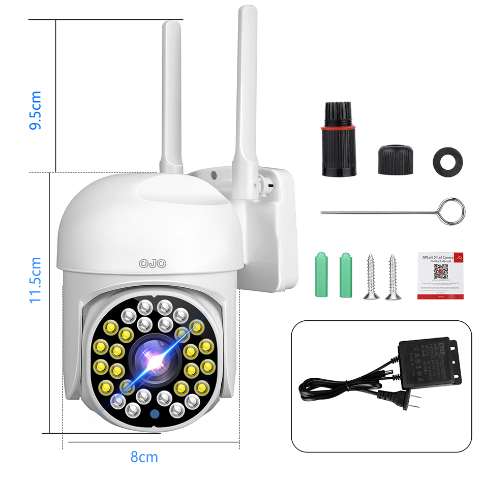Foto 9 pulgar | Ojo 4MP 5G Cámaras De Seguridad Con Led Alarma Wifi Full Hd WIFI6 doble frecuencia 2.4G