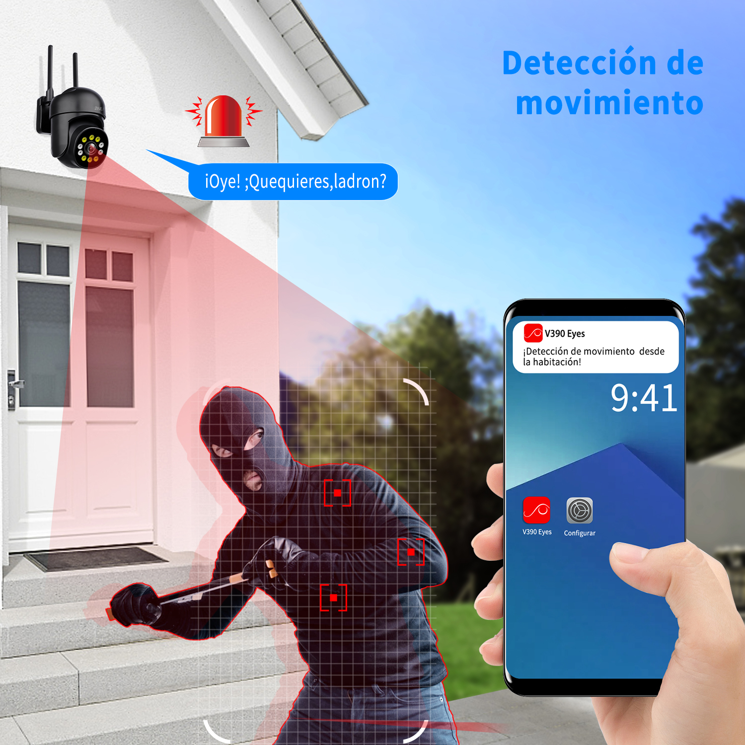 Foto 4 pulgar | Cámara de seguridad 2NLF D74B con resolución 2MP visión nocturna incluida color negro