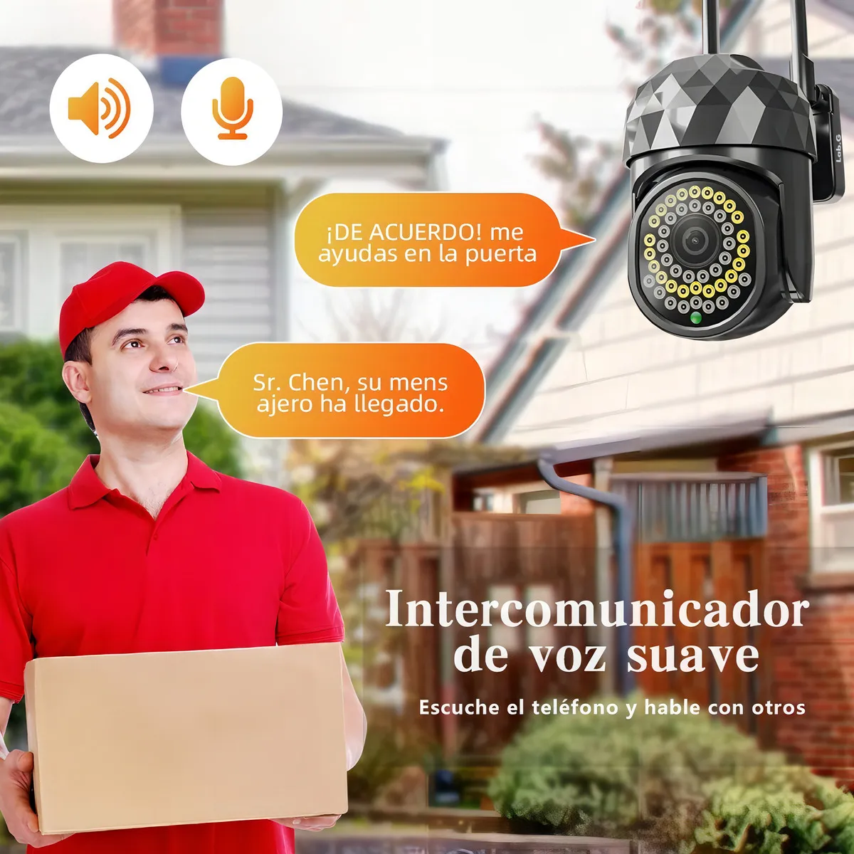 Foto 3 pulgar | Cámara Seguridad Wifi 2mp Hd Videovigilancia Remota/alarma Lab.g Negro
