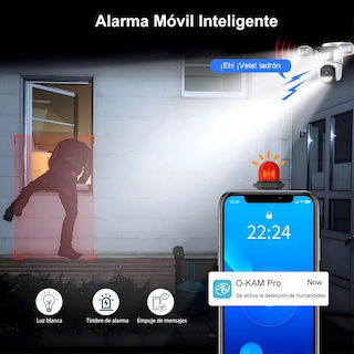 Foto 5 | Cámara de Seguridad HBO Vista de 360 Grados