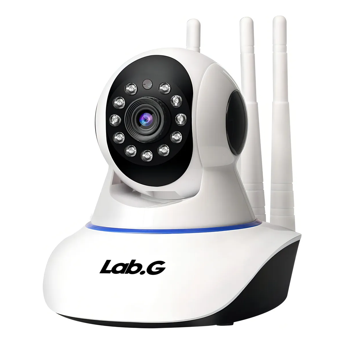 Foto 1 | Cámara Seguridad Wifi Ip360 Infrarrojo Sensor 3 Antena 1080p Lab.g Blanco