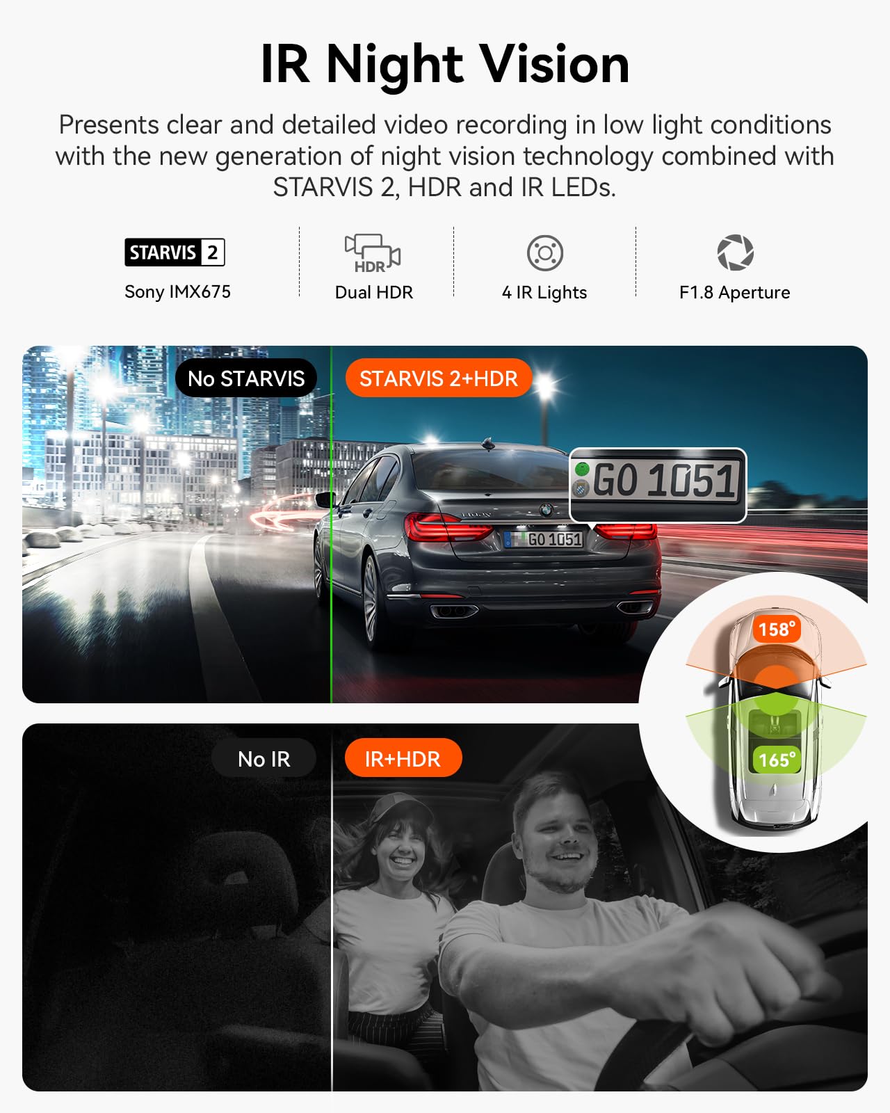 Foto 4 pulgar | Dash Cam Vantrue N2x 2.7k Con Gps Wifi 5g Frontal E Interior - Venta Internacional.