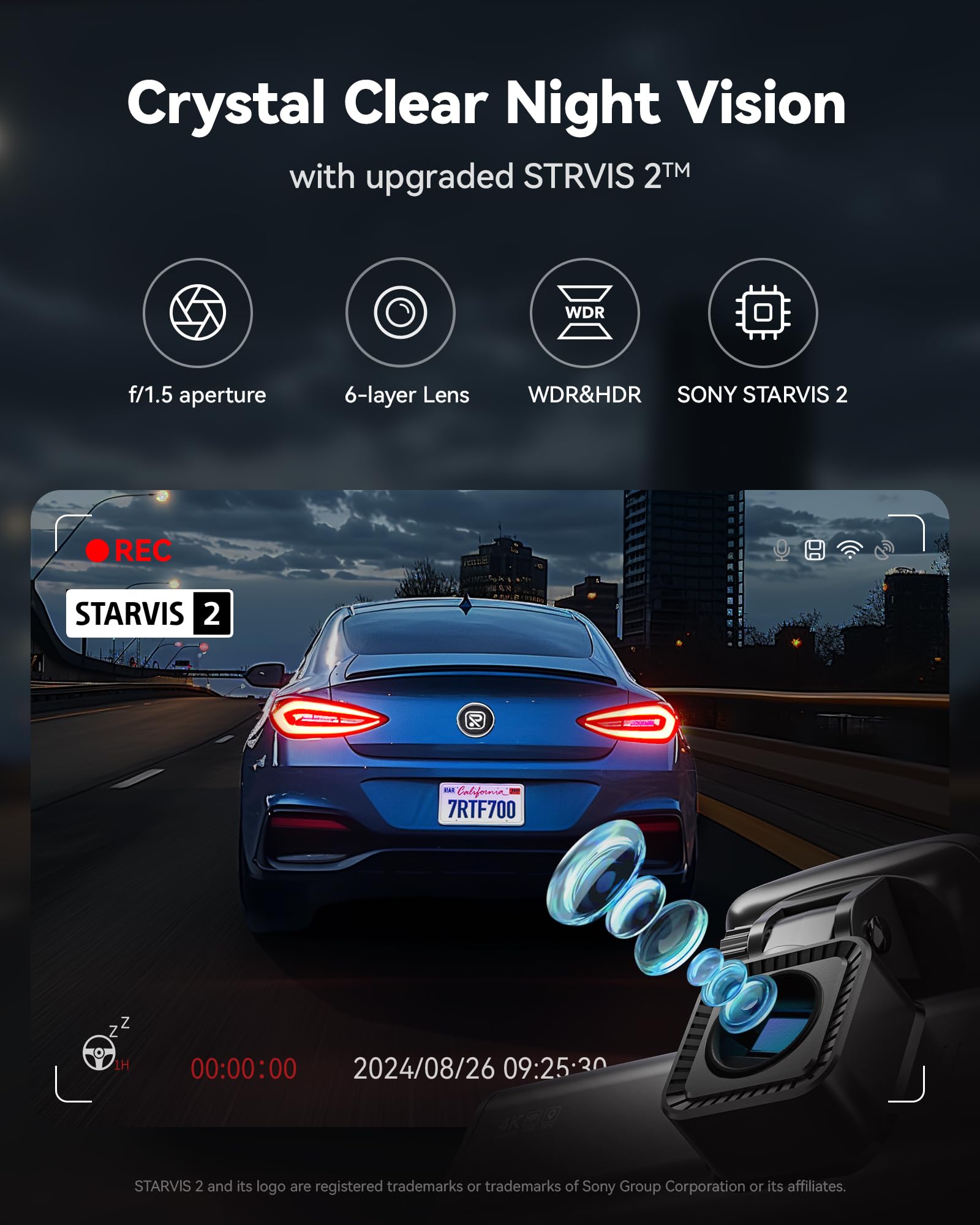 Foto 4 pulgar | Dash Cam Redtiger F7n Pro 4k Frontal Y Trasera Con Tarjeta De 64 Gb - Venta Internacional.