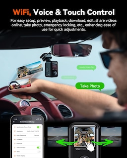 Foto 4 | Dash Cam Vantrue E360 5.2k, Vista Panorámica De 360°, Wifi Y Gps De 512 Gb - Venta Internacional.