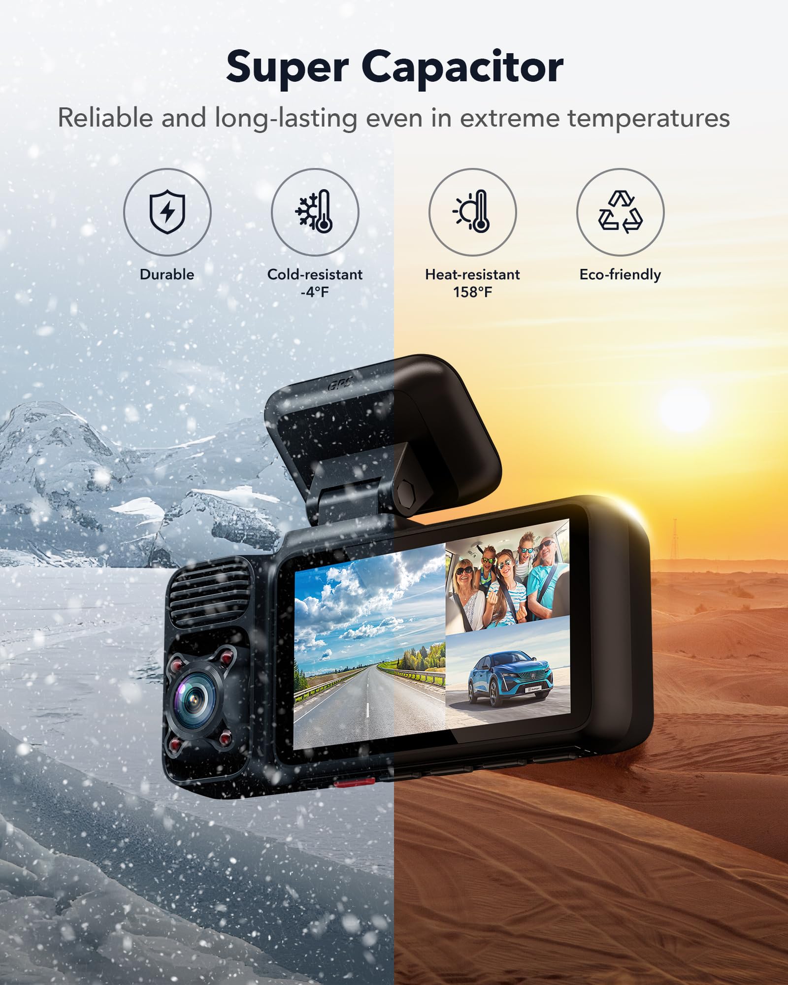 Foto 8 pulgar | Dash Cam Redtiger F17 4k De 3 Canales 5g Wifi Gps Con Tarjeta De 64 Gb - Venta Internacional.