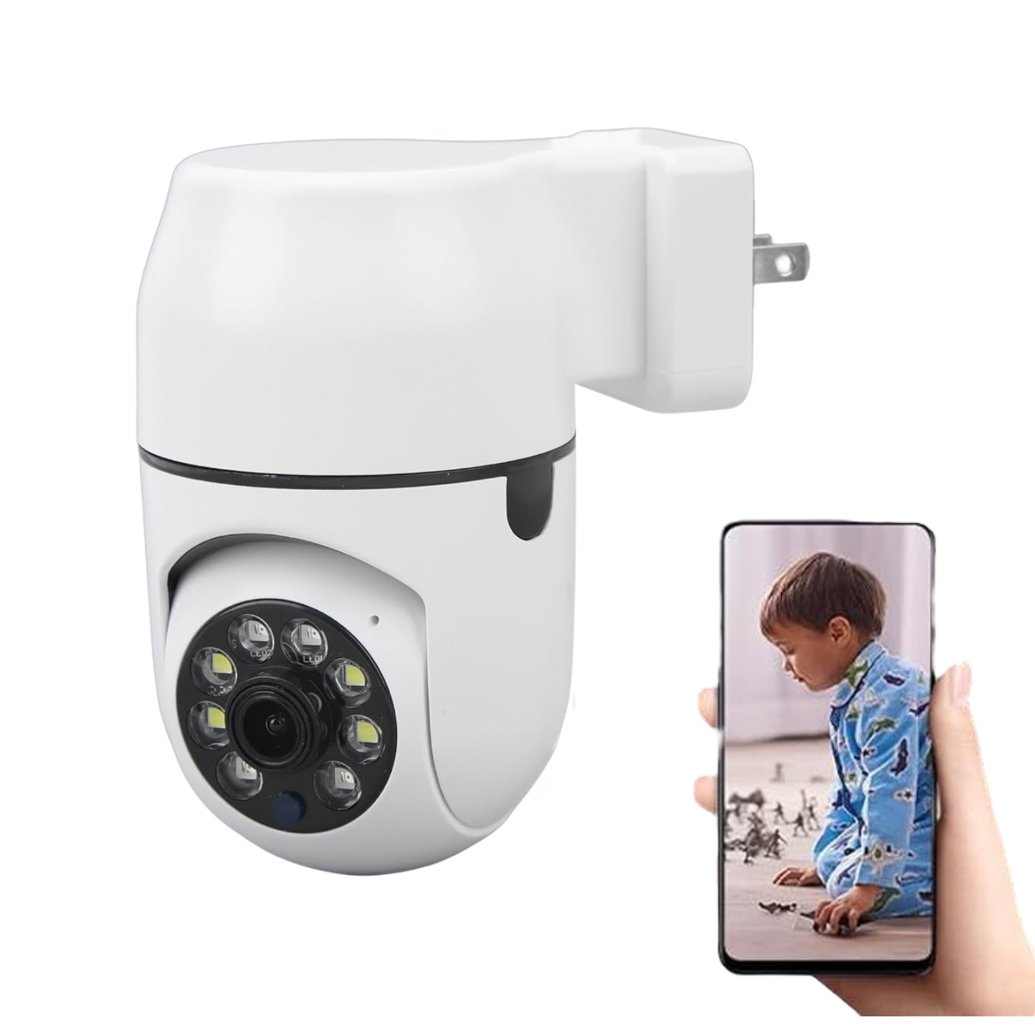 Cámara De Seguridad Inalámbrica 1080p Tipo Domo De Pared