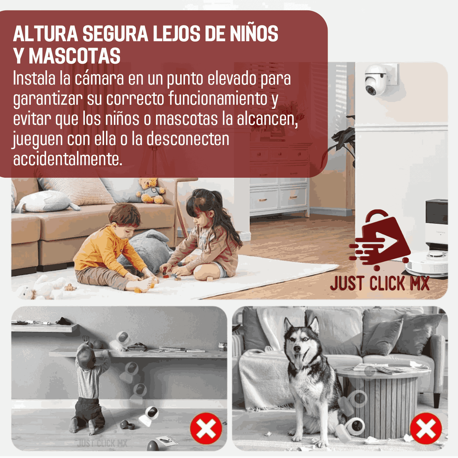 Foto 6 pulgar | Cámara De Seguridad Inalámbrica 1080p Tipo Domo De Pared