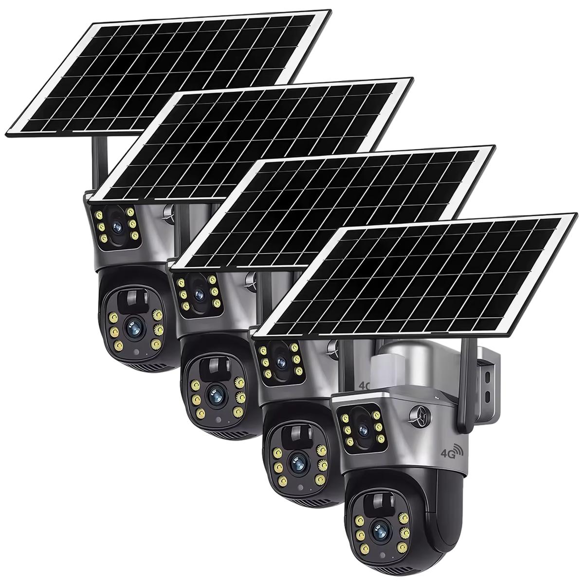 Cámara Ip De Seguridad Ventdepot Mxctu-004 4 Piezas Negro
