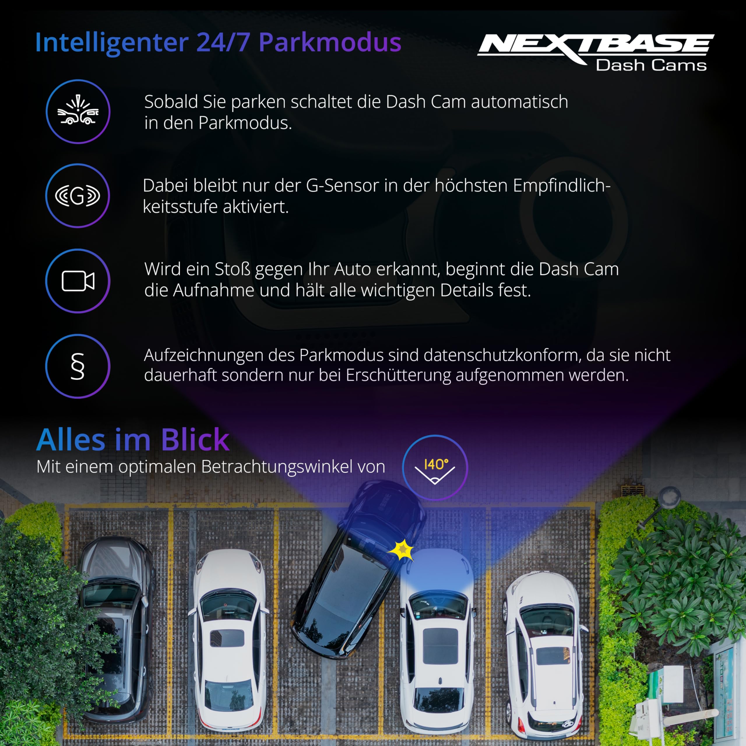 Foto 5 pulgar | Dash Cam Nextbase 522gw 1440p/30 Fps Quad Hd Con Wi-fi Y Alexa - Venta Internacional.