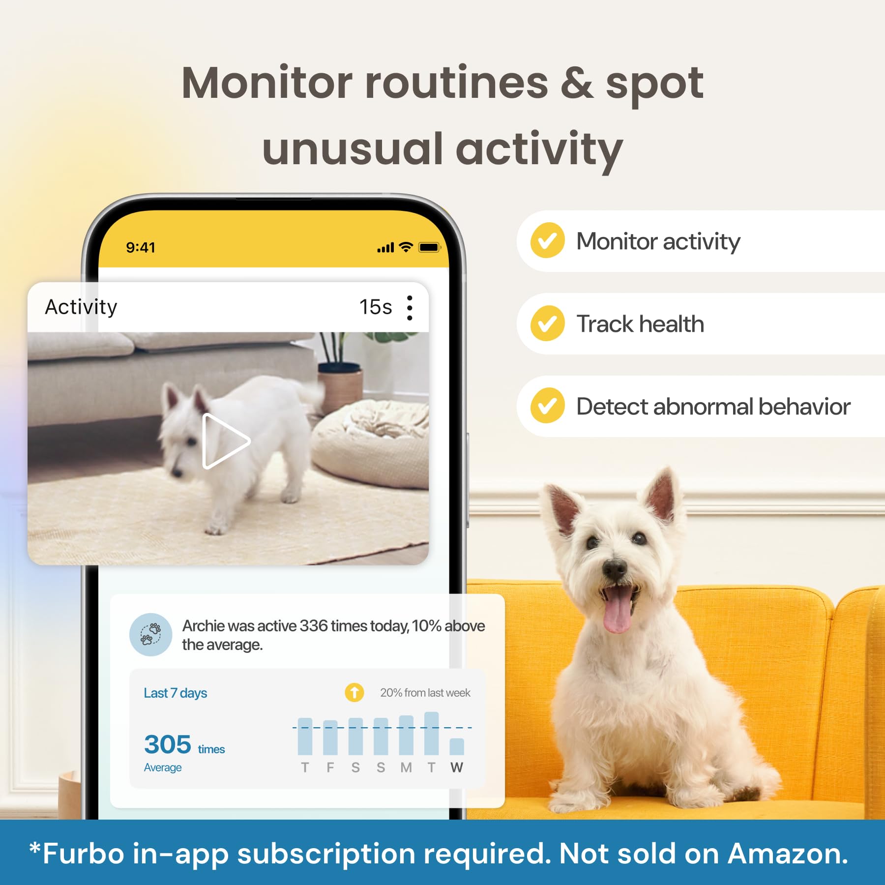 Foto 5 | Cámara Para Perros Furbo 360° + Nanny Bundle Con Dispensador De Golosinas - Venta Internacional.