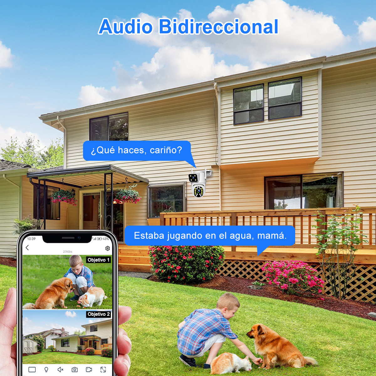 Foto 4 pulgar | 2nlf® 8mp Camara De Vigilancia Cámara Wifi 2.4g/5g Dual Lens
