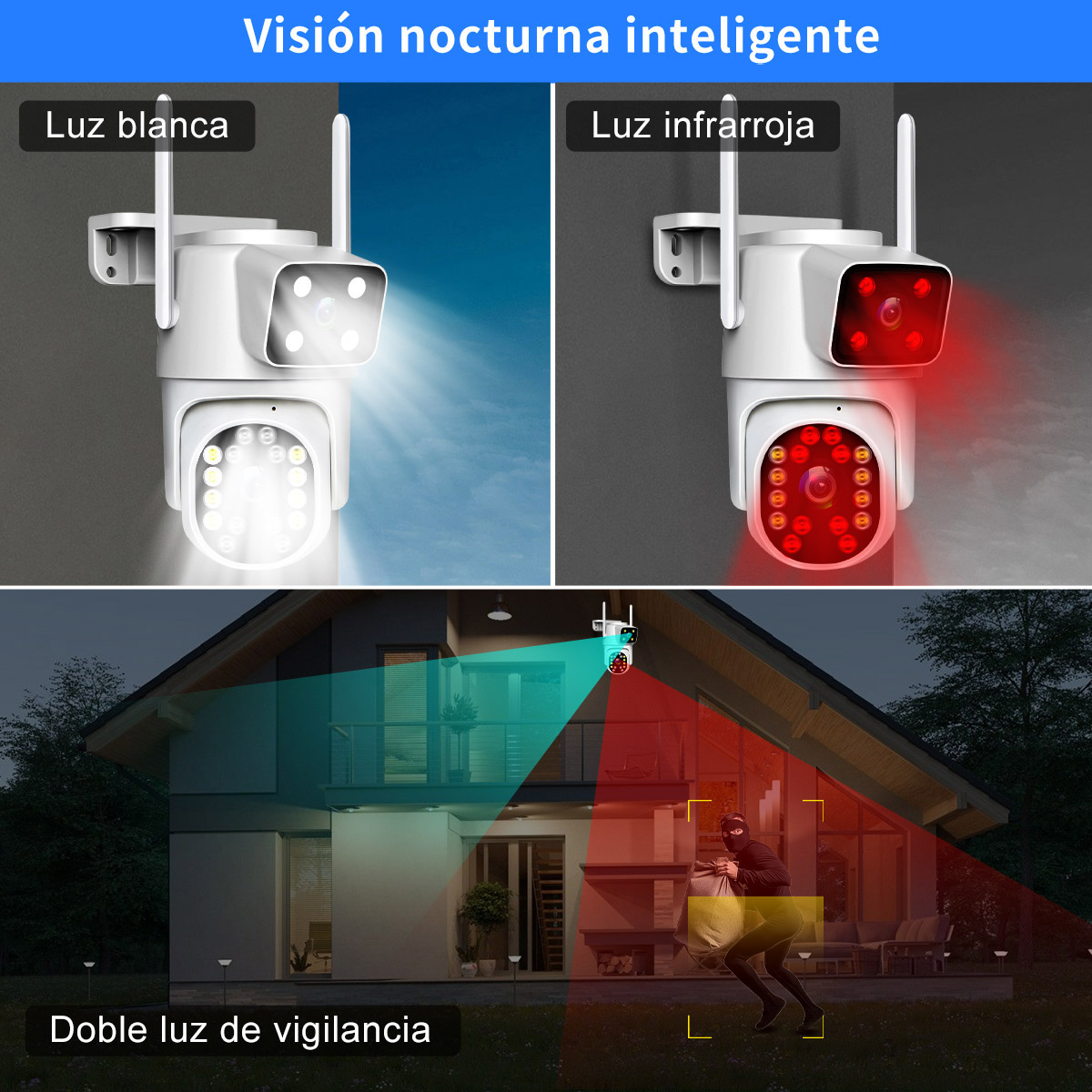 Foto 8 pulgar | 2nlf® 8mp Camara De Vigilancia Cámara Wifi 2.4g/5g Dual Lens