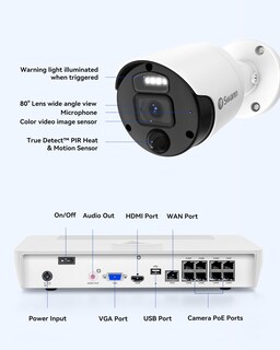 Foto 4 | Sistema De Cámaras De Seguridad Swann Master 4k 8ch 1tb Nvr 4 Poe Ip - Venta Internacional.