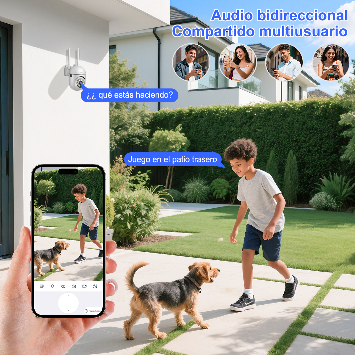 Foto 4 pulgar | 2nlf® 4mp 2pcs Cámara De Seguridad Wifi Camara Vigilancia