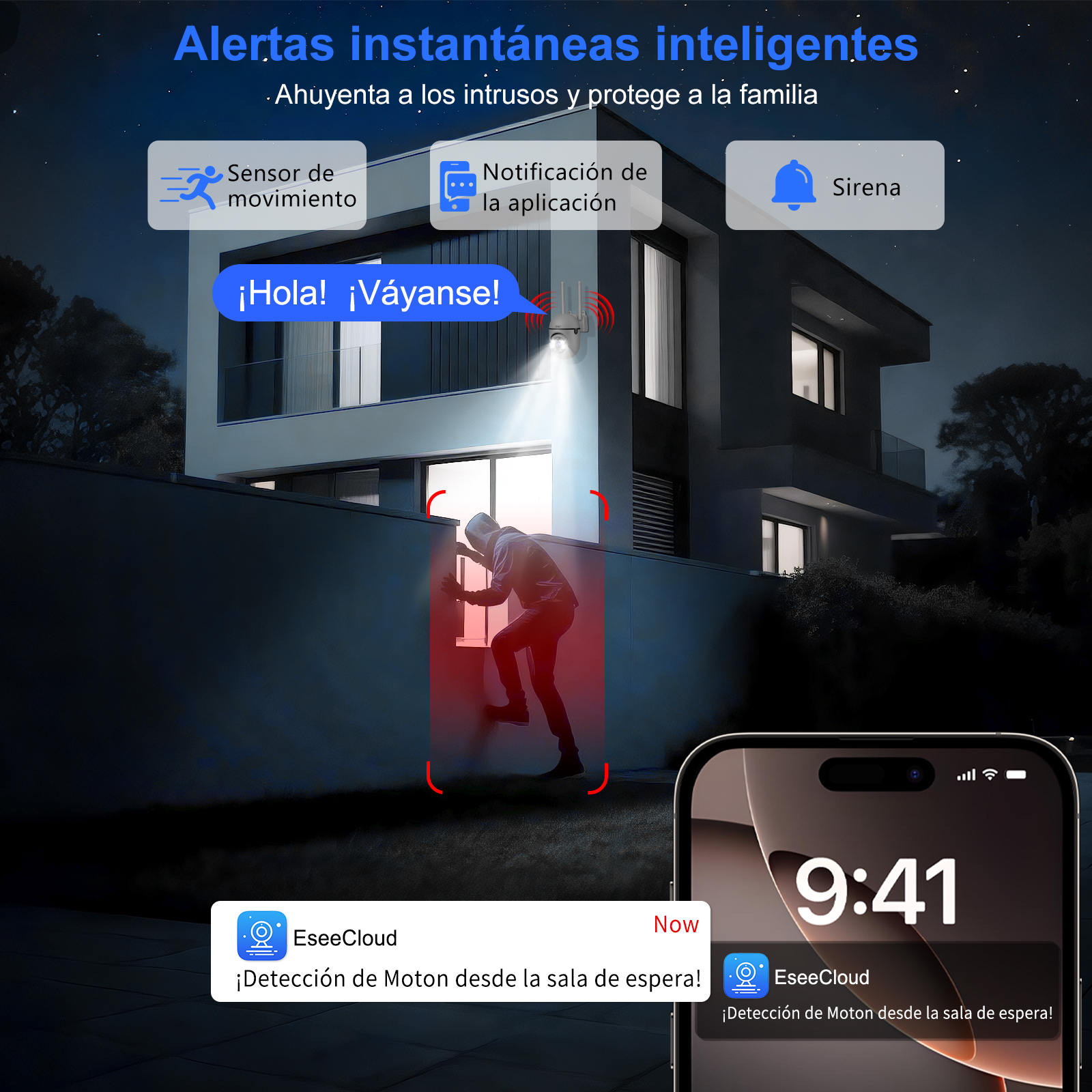 Foto 4 | 2nlf® 4mp 2pcs Cámara De Seguridad Wifi Camara Vigilancia
