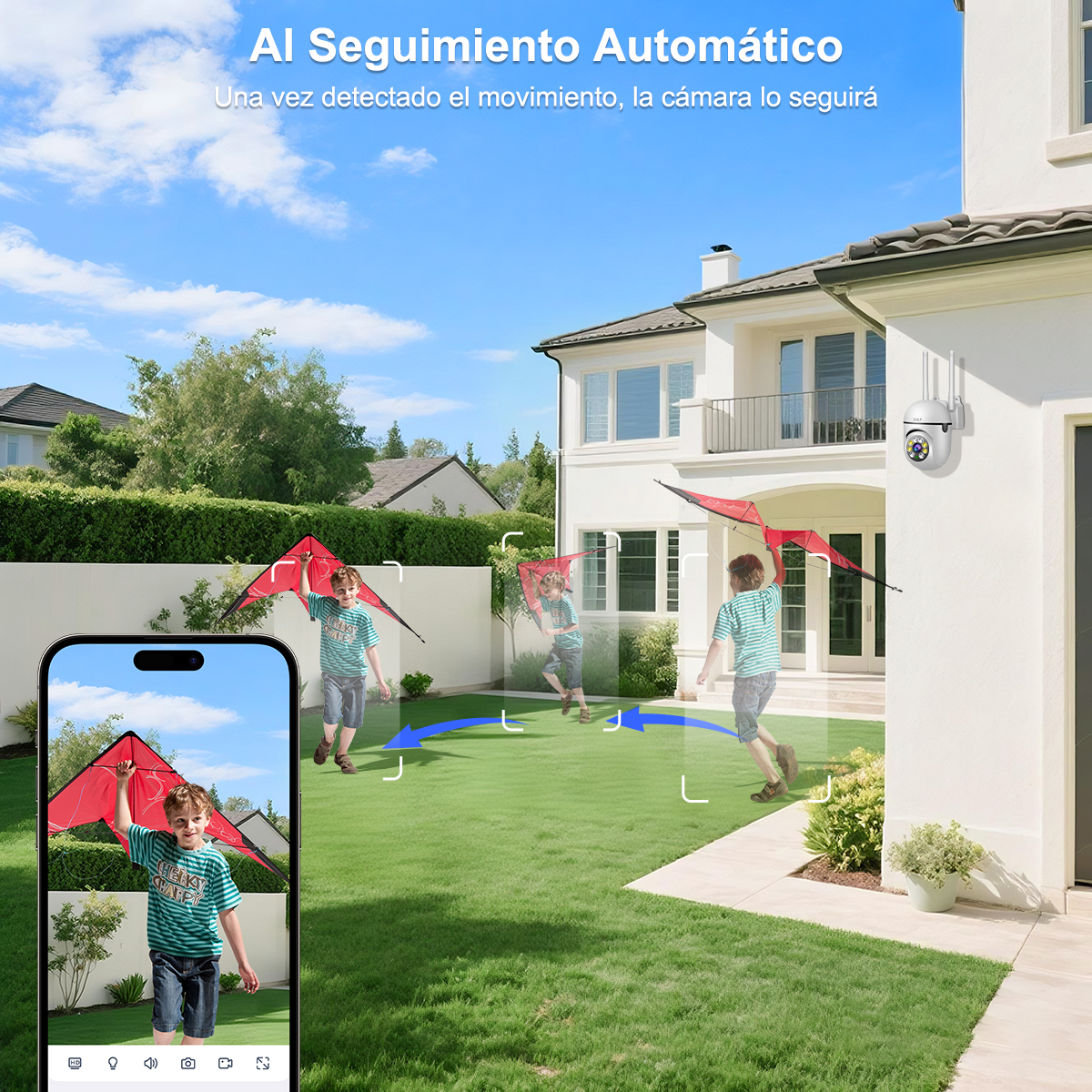 Foto 5 | 2nlf® 4mp 2pcs Cámara De Seguridad Wifi Camara Vigilancia