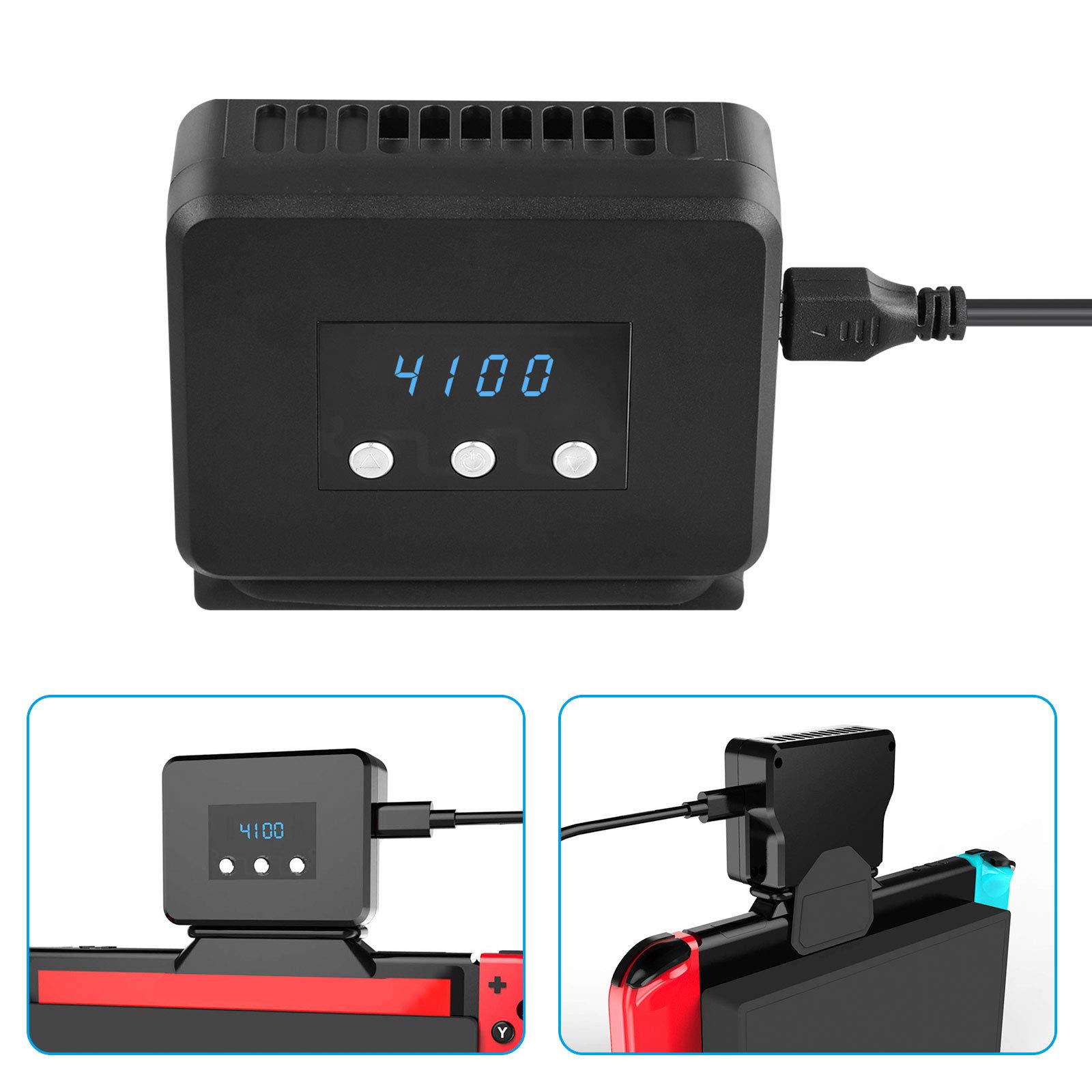 Foto 3 pulgar | Kit De Ventilador De Refrigeración Para Nintendo Switch Con Pantalla De Temperatura - Venta Internacional.