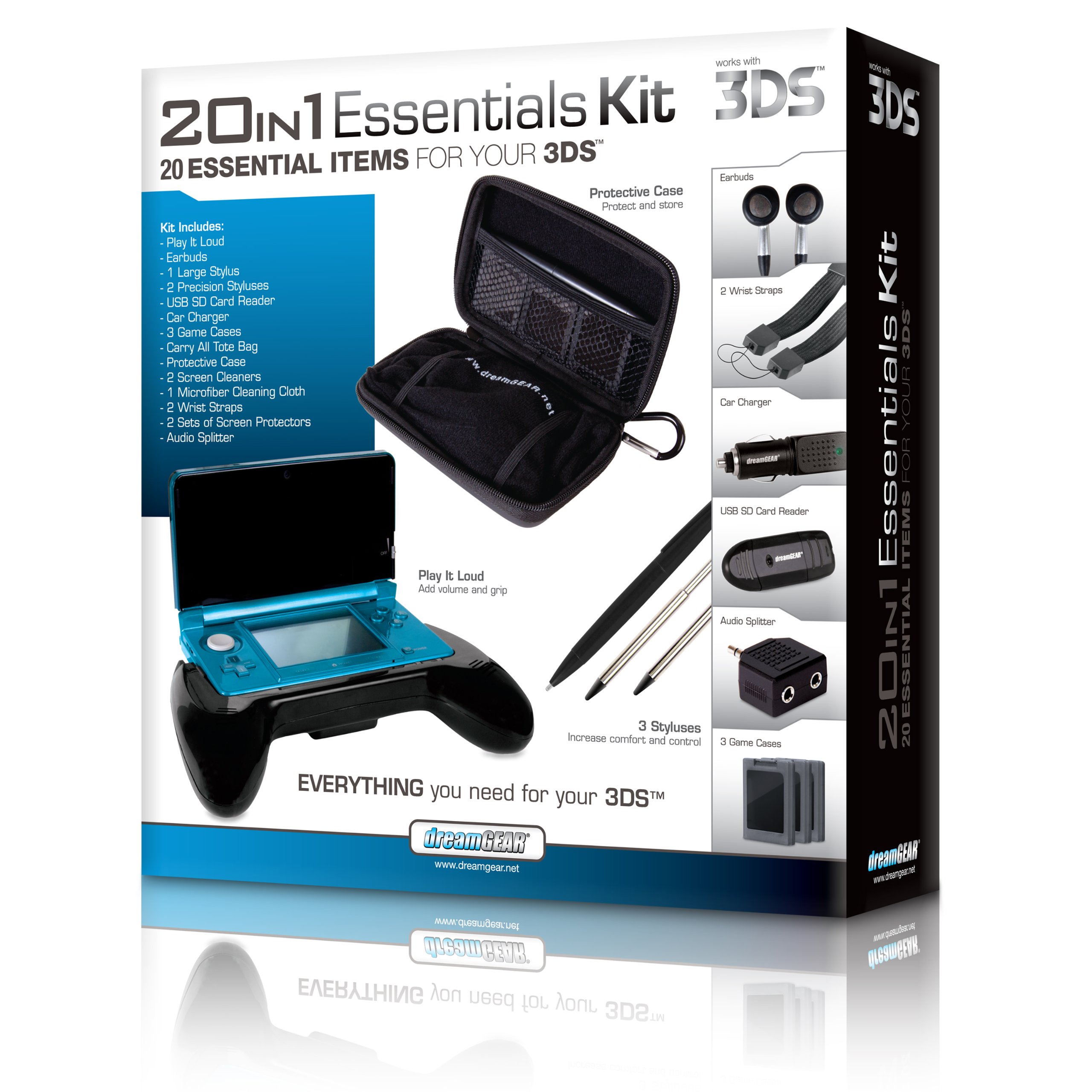 Foto 8 pulgar | Kit Esencial Para Nintendo 3ds Dreamgear 20 En 1 (negro) - Venta Internacional.