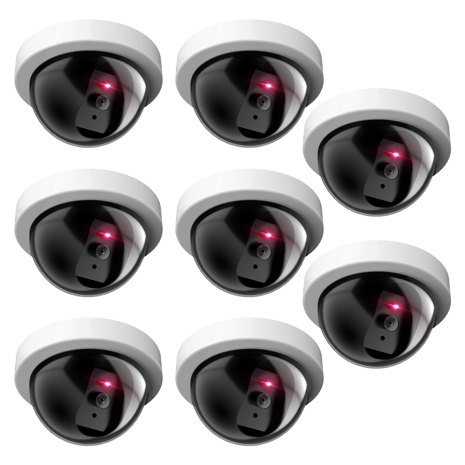 Cámara Domo Cctv Dummy Security Wali Sdw-8, 8 Paquetes, Blanca - Venta Internacional.