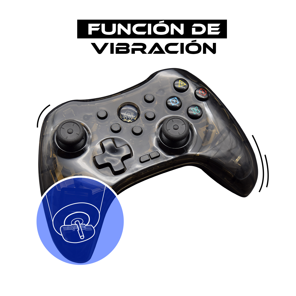 Foto 5 | Control Inalámbrico Virtual Zone RGB Compatible con PS5/ PS4/ PS3/ iPhone/ Nintendo Switch/ Android/ PC