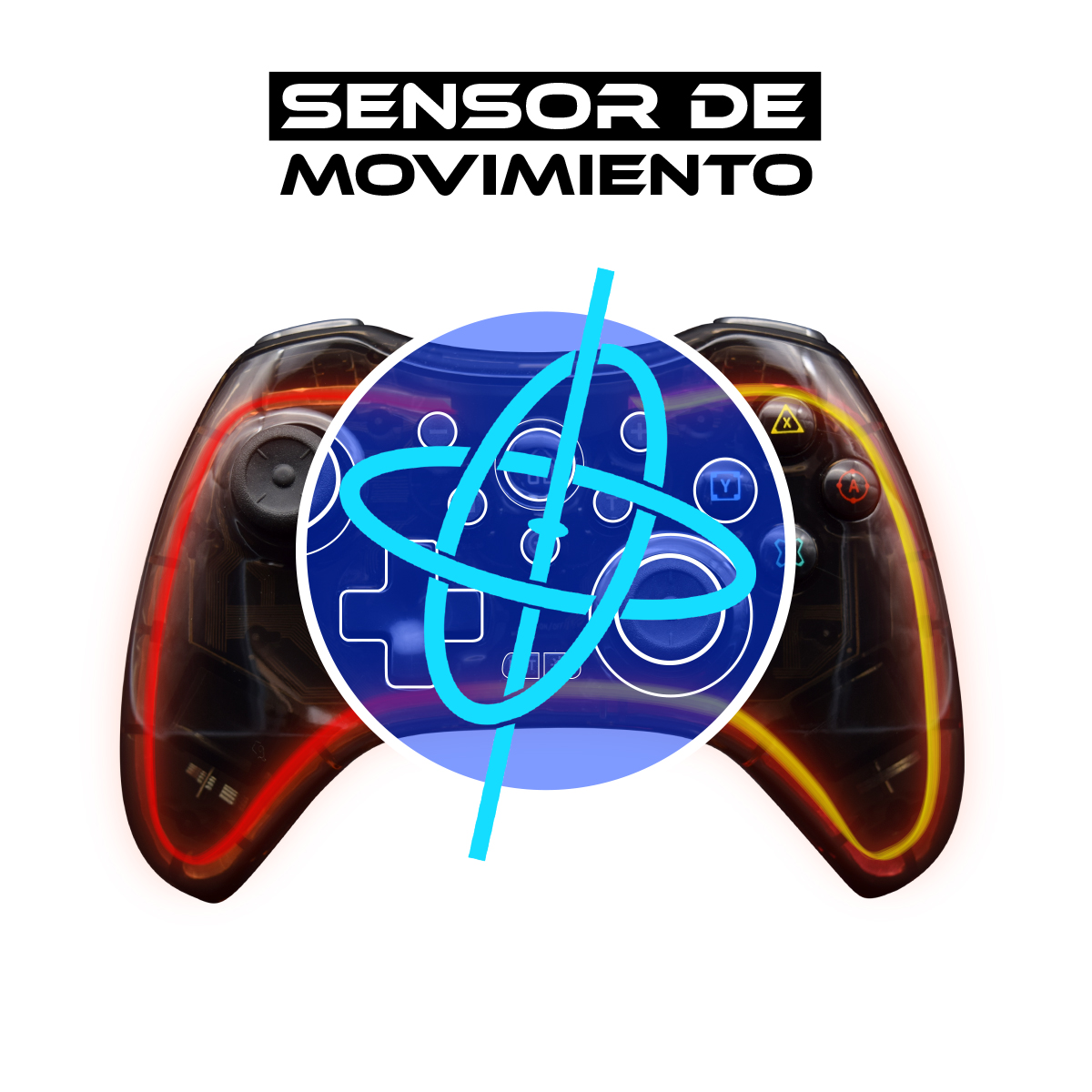 Foto 6 | Control Inalámbrico Virtual Zone RGB Compatible con PS5/ PS4/ PS3/ iPhone/ Nintendo Switch/ Android/ PC