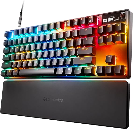 Teclado Mecánico Steelseries Apex Pro Tkl 2023 Ed para Juegos más Rápido del Mundo Actuación Ajustable Esports Tenk