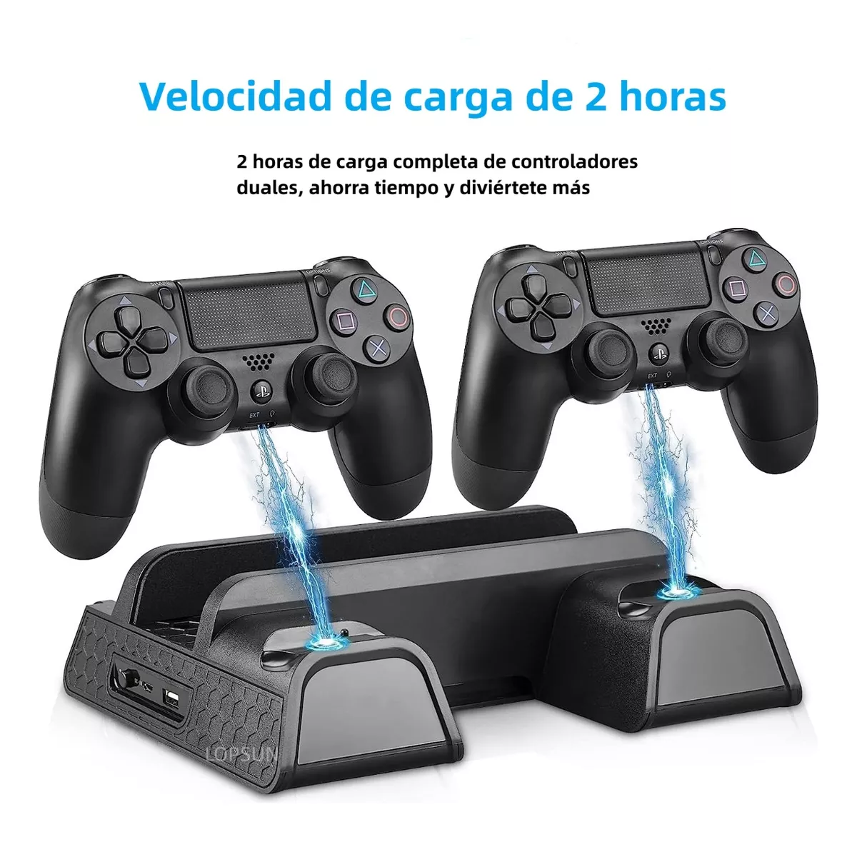 Foto 4 pulgar | Base Enfriadora Ventiladora + Carga para PS4 Eo Safe Imports ESI-11402 Negra