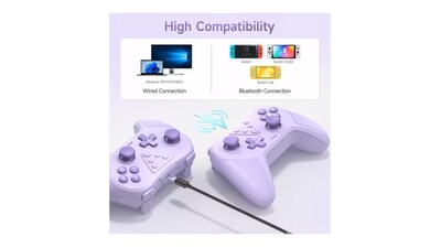 Foto 2 | Joystick Inalámbrico para Nintendo Switch Easysmx T37 Violeta