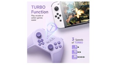 Foto 5 | Joystick Inalámbrico para Nintendo Switch Easysmx T37 Violeta