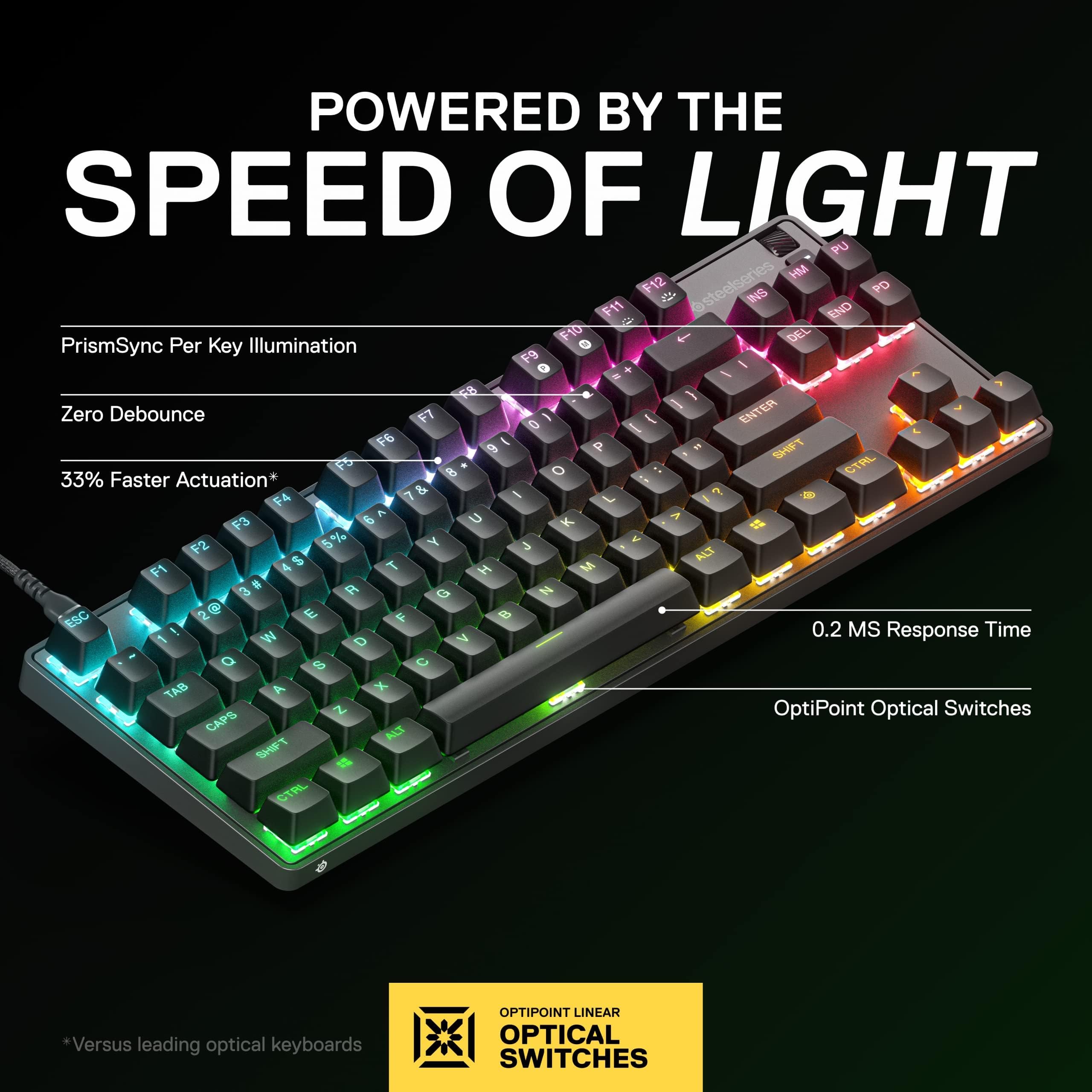 Foto 2 | Teclado Mecánico Para Juegos Steelseries Apex 9 Tkl Us Layout - Venta Internacional.