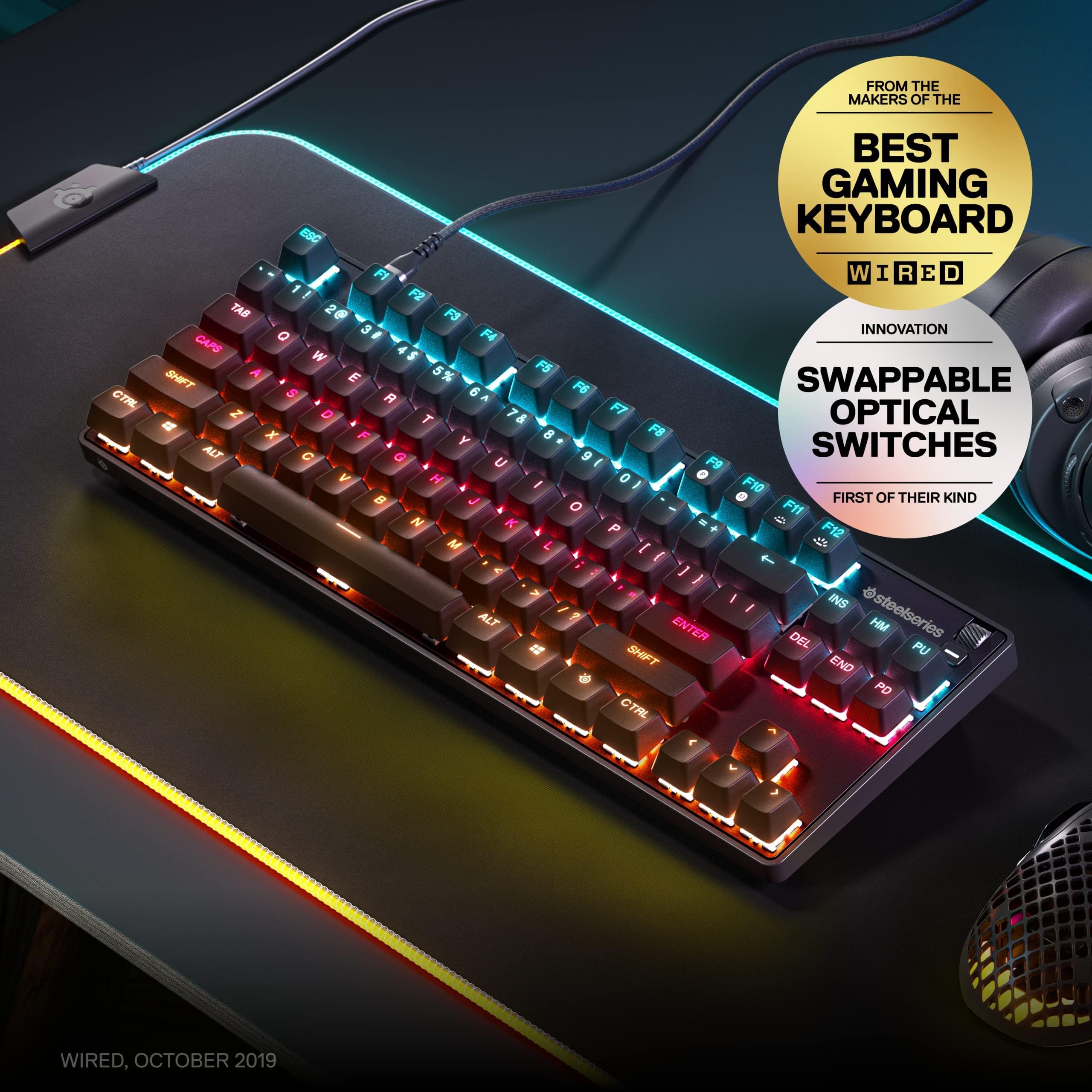 Foto 3 | Teclado Mecánico Para Juegos Steelseries Apex 9 Tkl Us Layout - Venta Internacional.