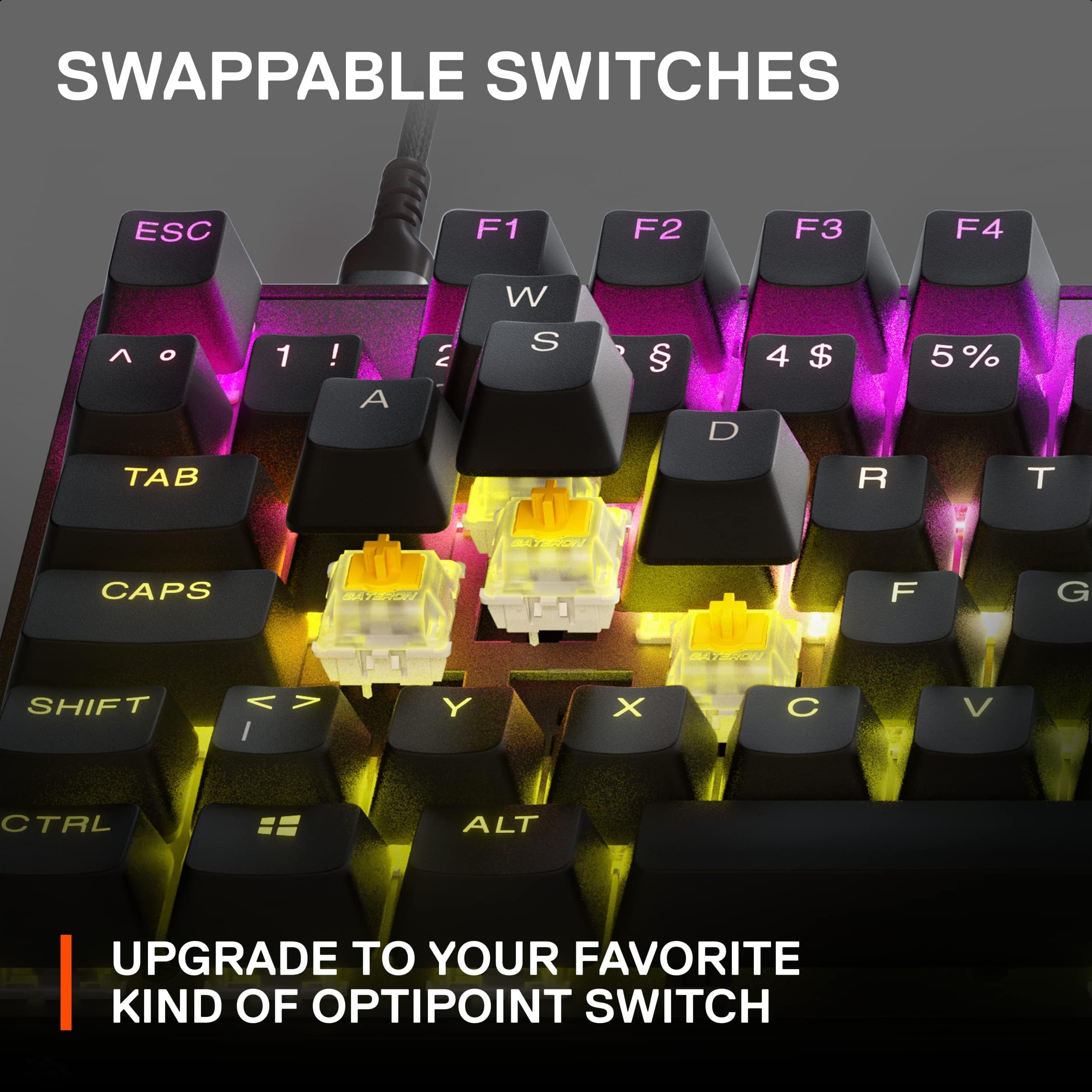 Foto 6 | Teclado Mecánico Para Juegos Steelseries Apex 9 Tkl Us Layout - Venta Internacional.