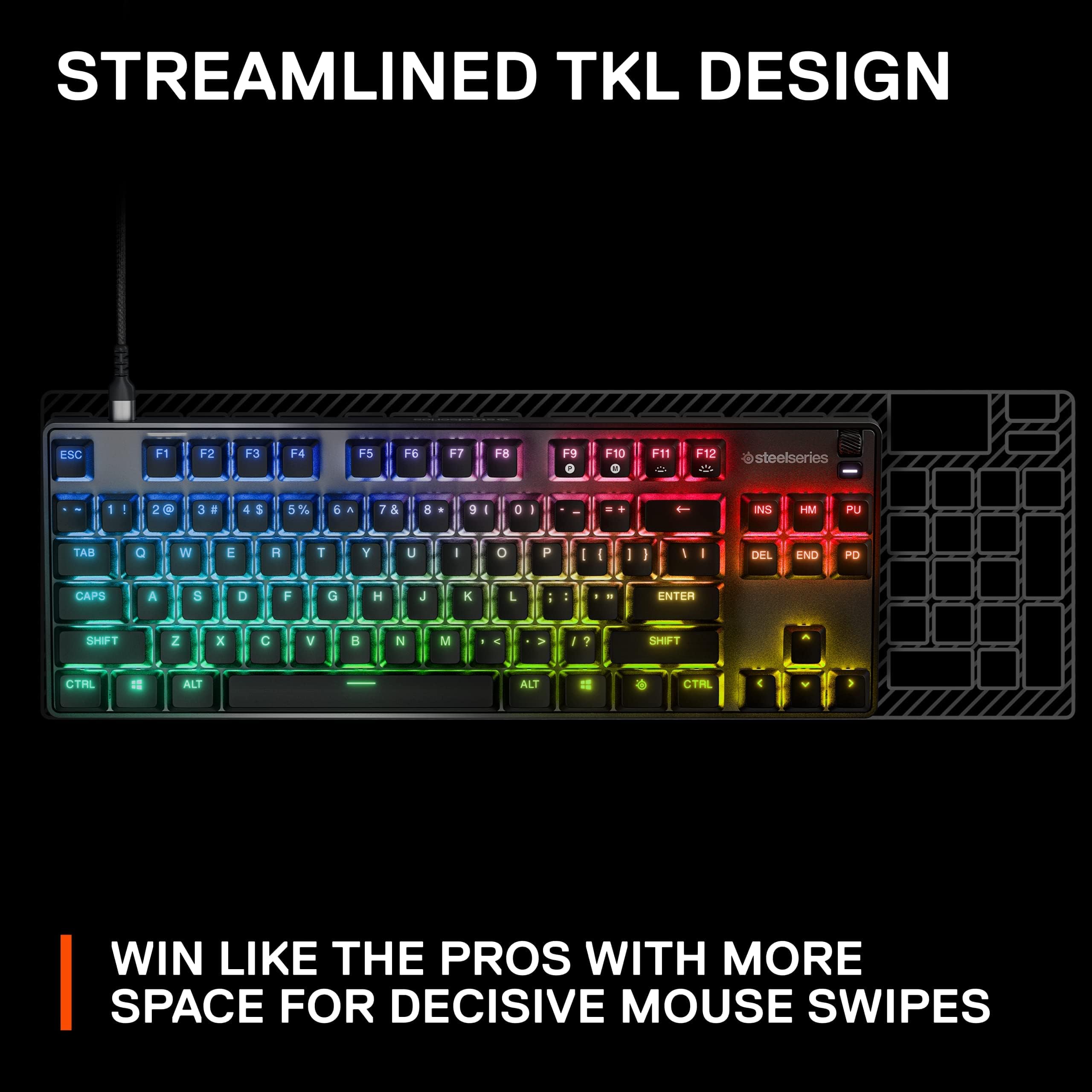 Foto 7 | Teclado Mecánico Para Juegos Steelseries Apex 9 Tkl Us Layout - Venta Internacional.