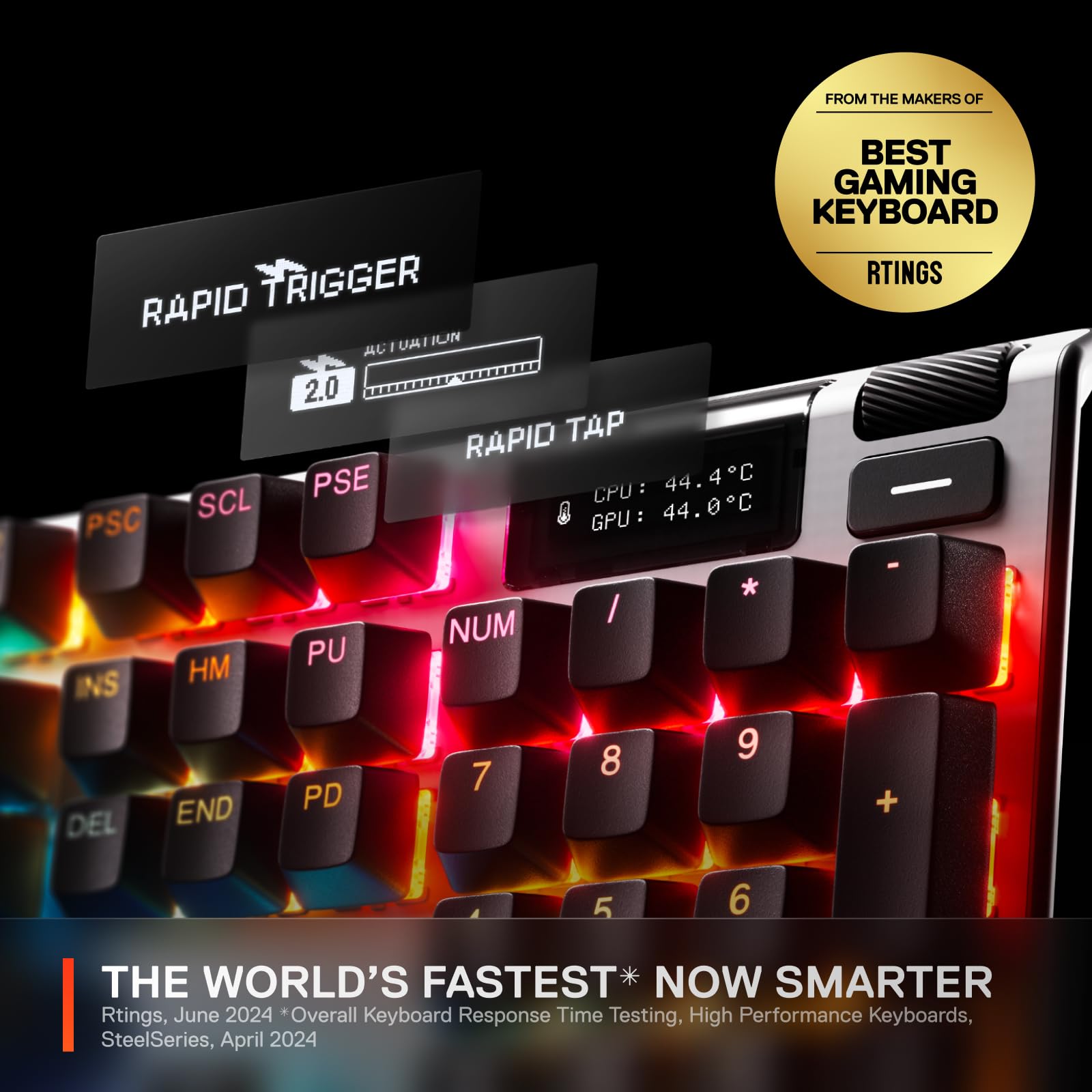 Foto 3 pulgar | Teclado Steelseries Apex Pro Gen 3 Omnipoint 3.0 Rgb Usb-c - Venta Internacional.