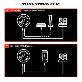 Foto 2 | Volante Para Juegos Thrustmaster T80 Ferrari 488 Gtb Ed. - Venta Internacional.