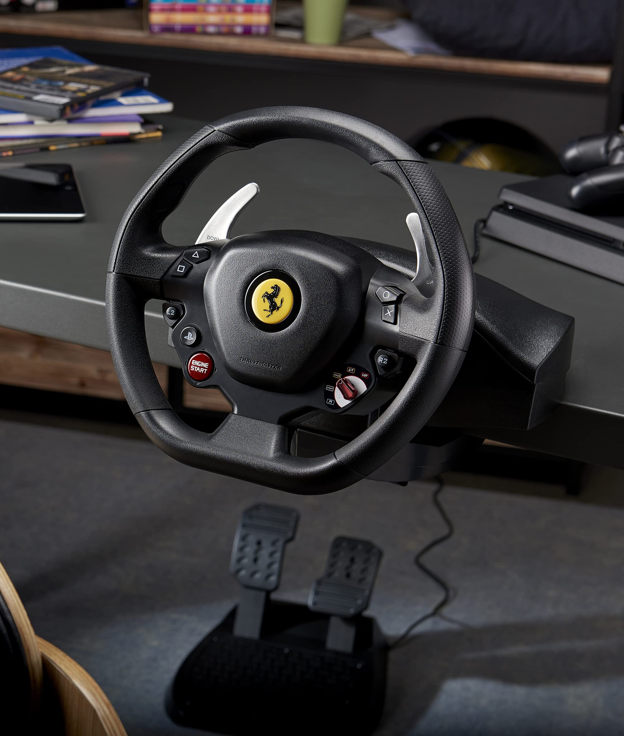 Foto 4 pulgar | Volante Para Juegos Thrustmaster T80 Ferrari 488 Gtb Ed. - Venta Internacional.