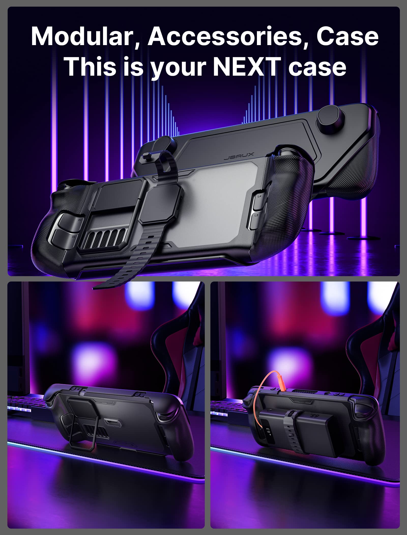 Foto 2 | Funda Jsaux Pc0104 Modcase Para Steam Deck Con Accesorios - Venta Internacional.