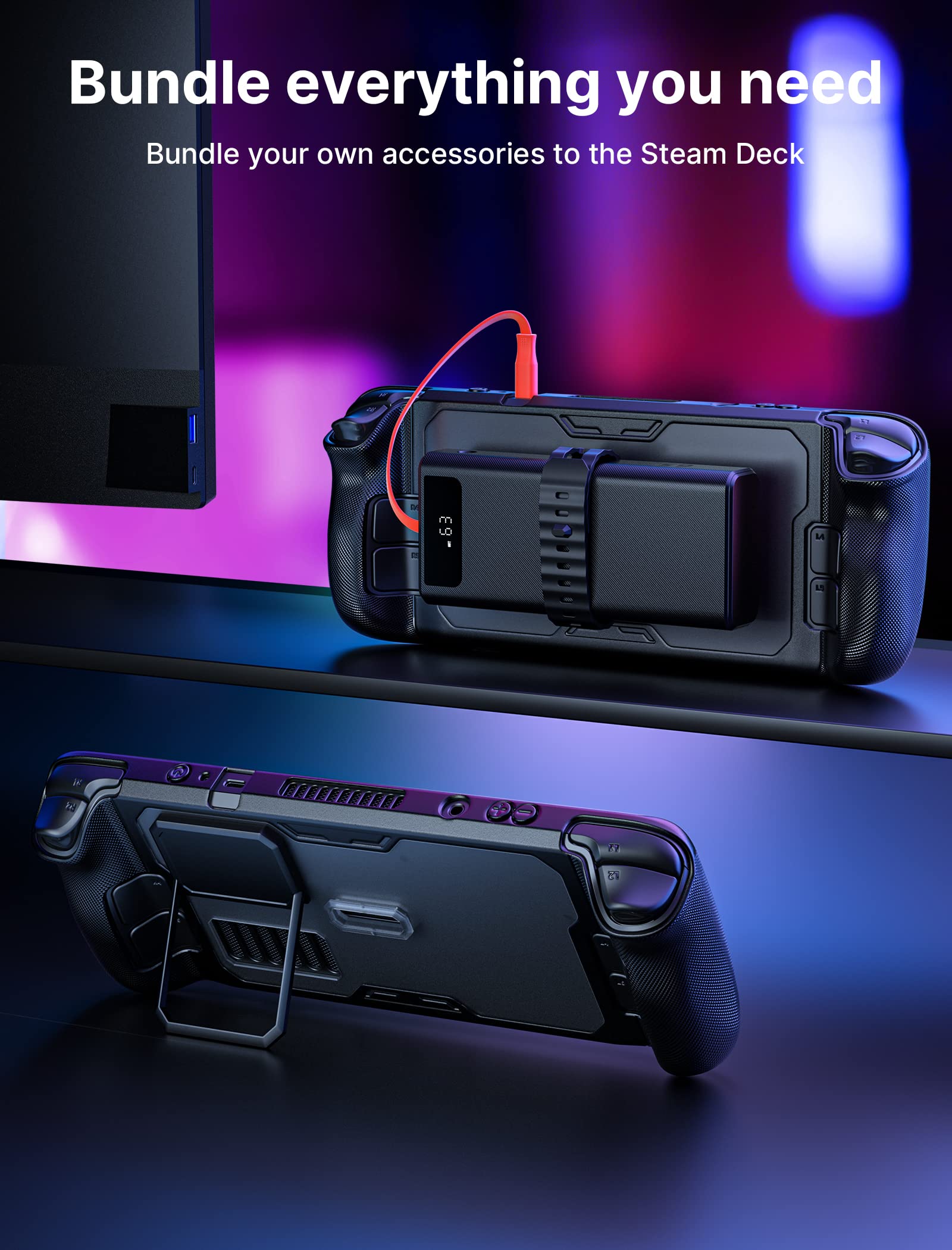 Foto 7 | Funda Jsaux Pc0104 Modcase Para Steam Deck Con Accesorios - Venta Internacional.
