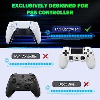 Foto 2 | Teclado Moko para Controlador Ps5 Bluetooth con Retroiluminación Verde - Venta Internacional
