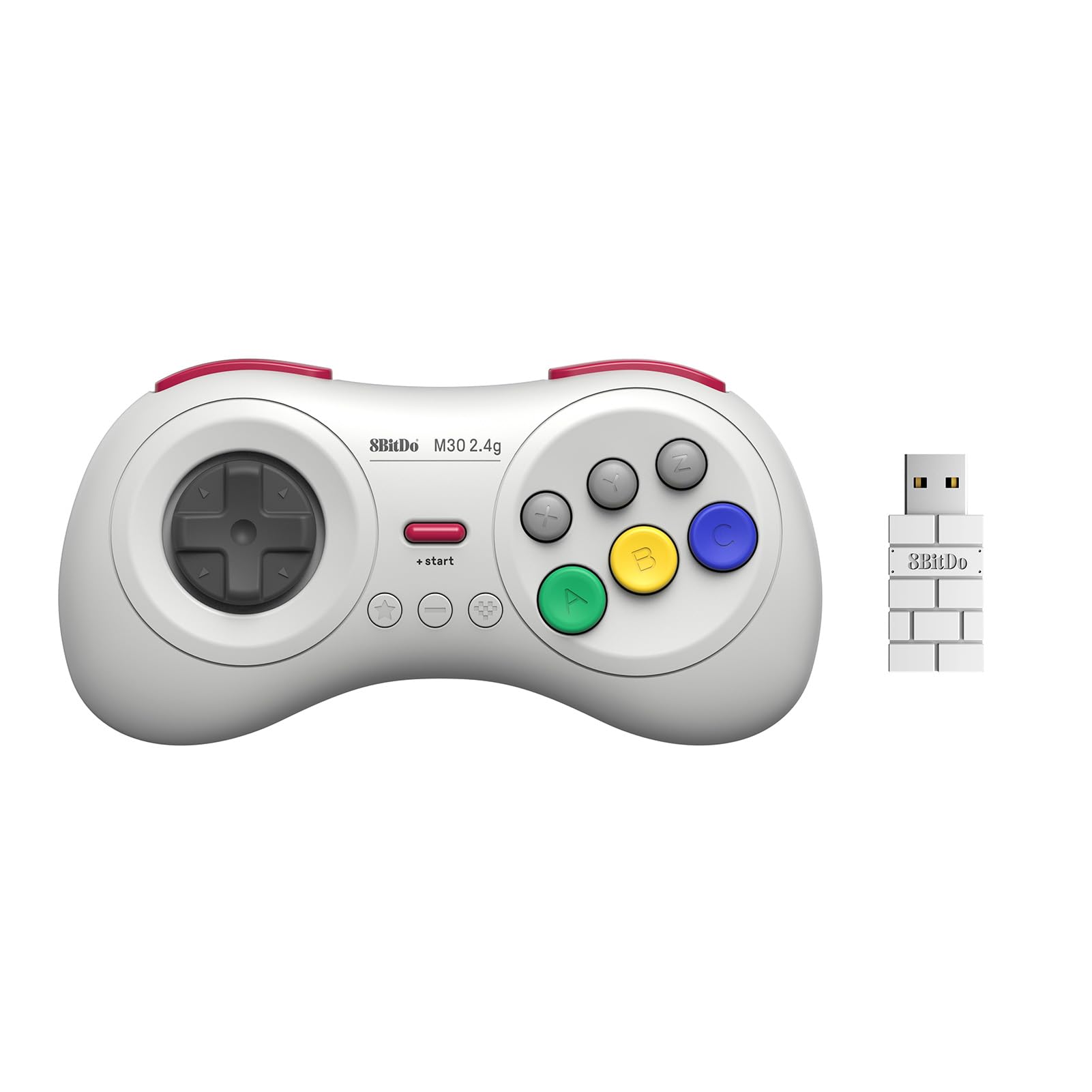 Foto 1 | Gamepad 8bitdo M30 2.4g Inalámbrico Para Sega Genesis Mini Blanco - Venta Internacional.